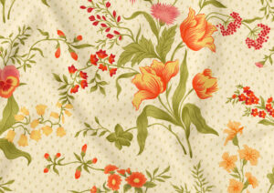 Collection motifs pattern design textile indienne création illustration surfacepattern Line Pauvert mode TULIPE