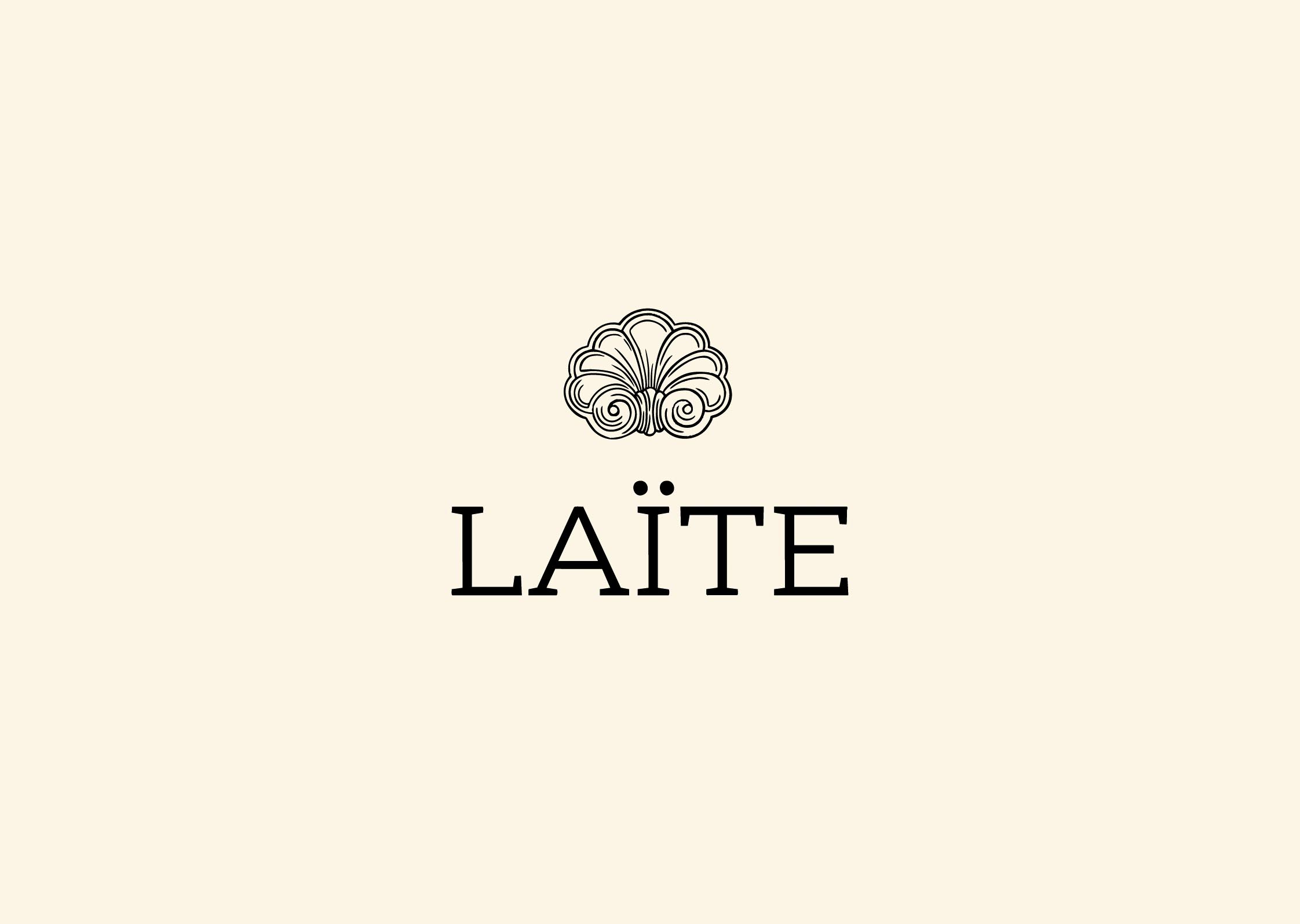 Logo Laïte works marque vêtements brodés luxe mode